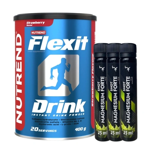 NUTREND Flexit 400 g + 3 x BODYFUSE Magnesium Shot 25 ml