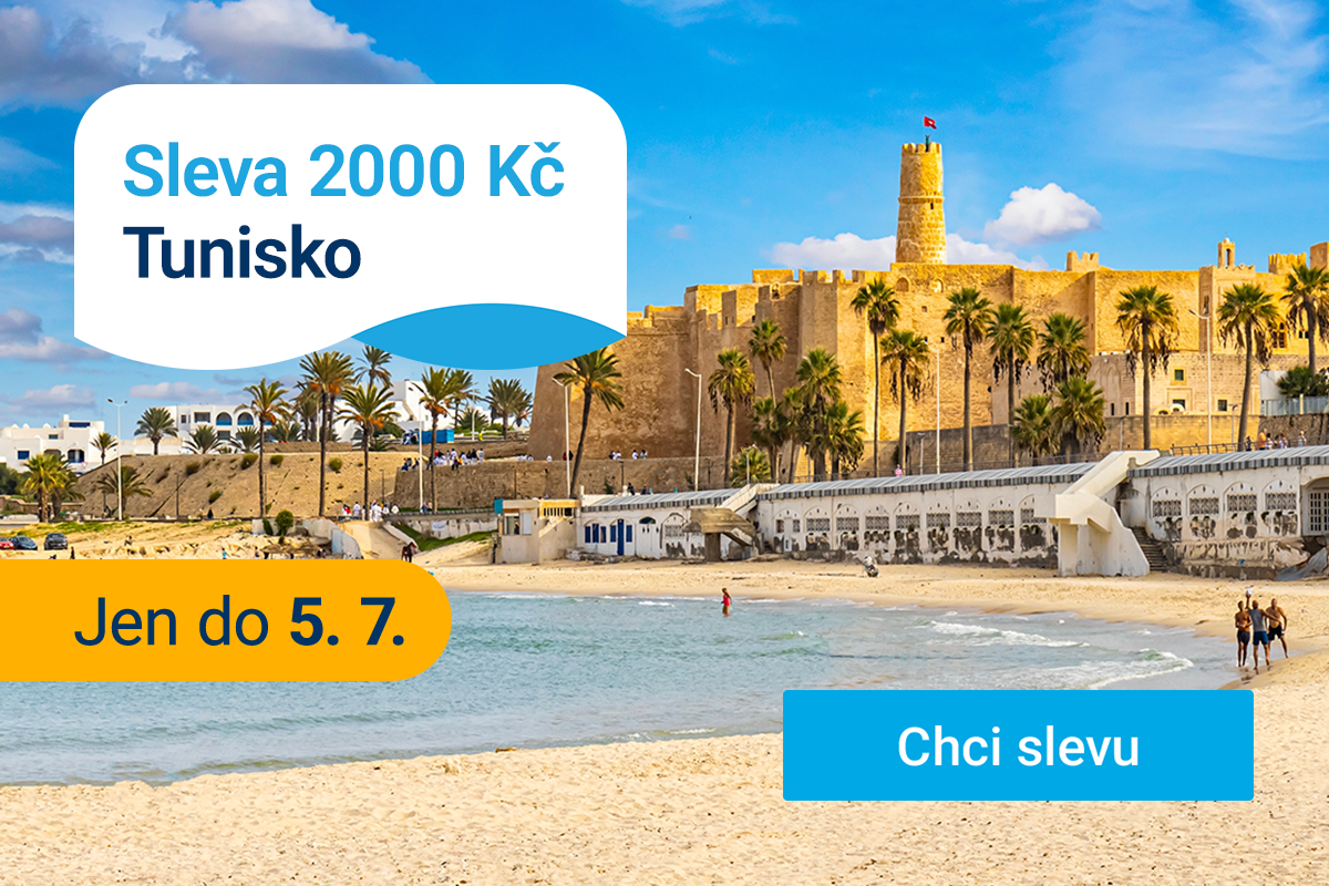 Sleva 2000 Kč Tunisko