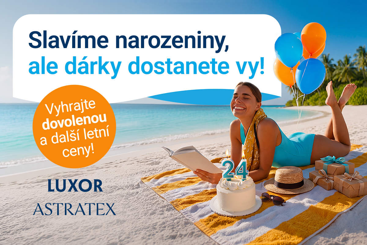 Slavíme 24 let. Vy můžete vyhrát dovolenou za 40 000 Kč.