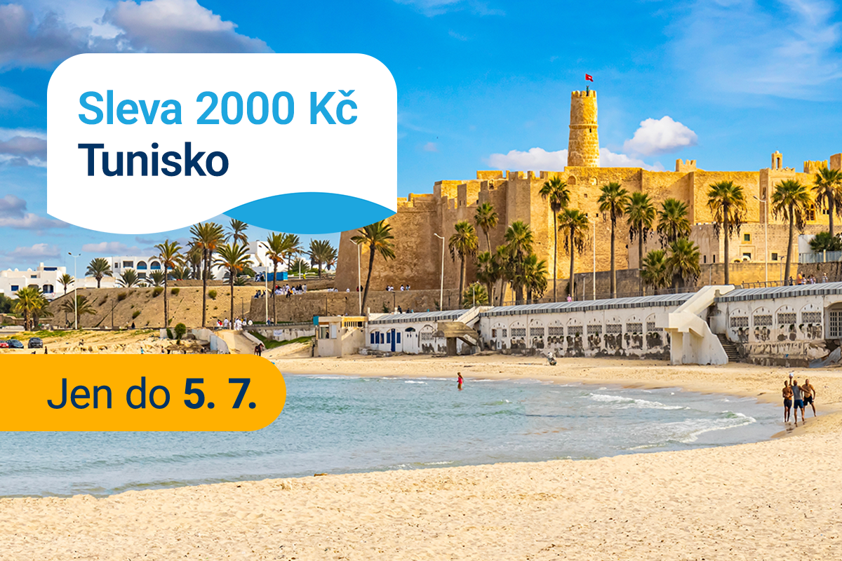 Sleva 2000 Kč na letní Tunisko