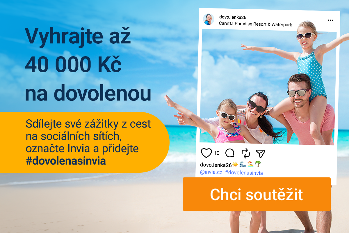 Sdílejte zážitky z dovolené a vyhrajte poukaz