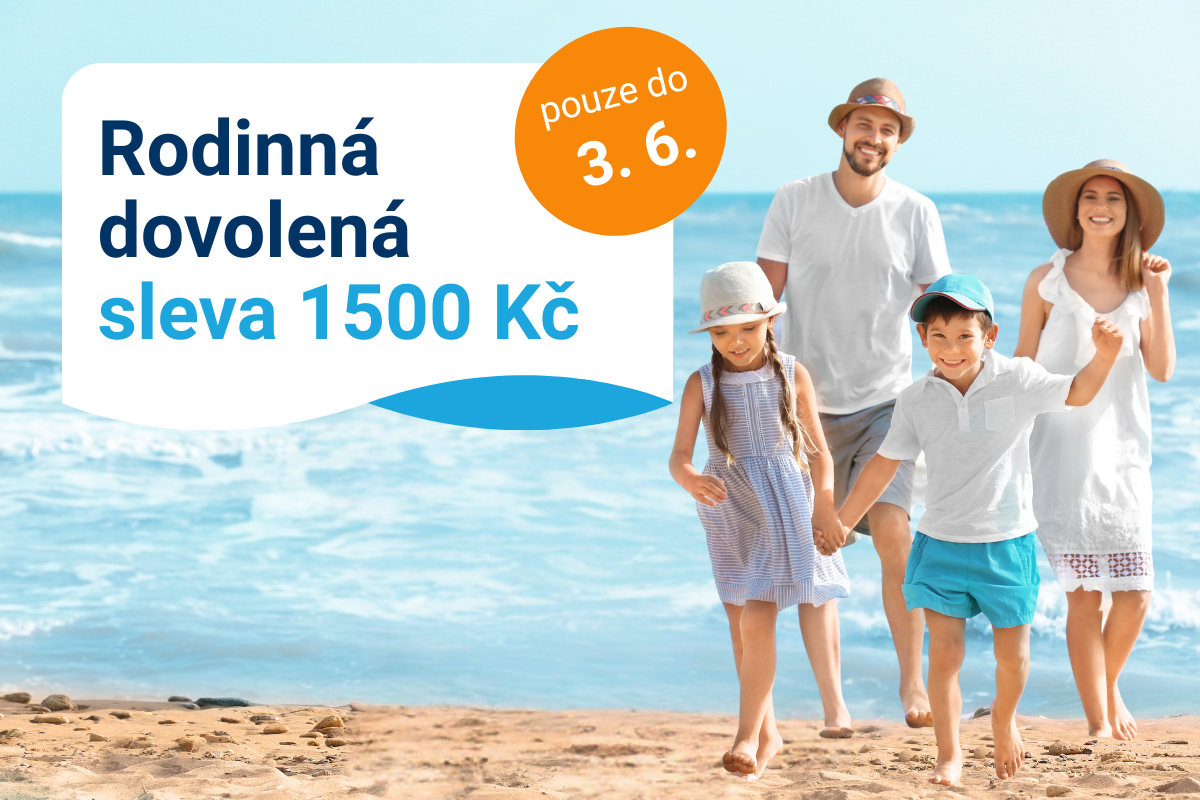 Sleva 1500 Kč na rodinnou dovolenou