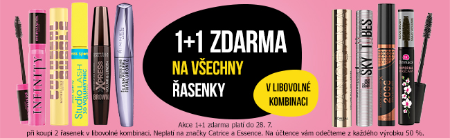 1+1 zdarma na řasenky