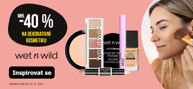Min. -40 % na značku wet n wild