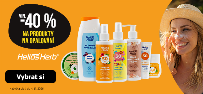 Min. -40 % na produkty na opalování Helios Herb