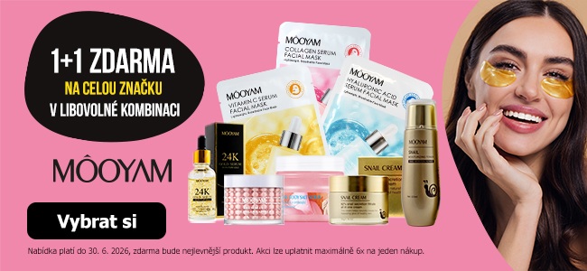 1+1 zdarma na značku Mooyam