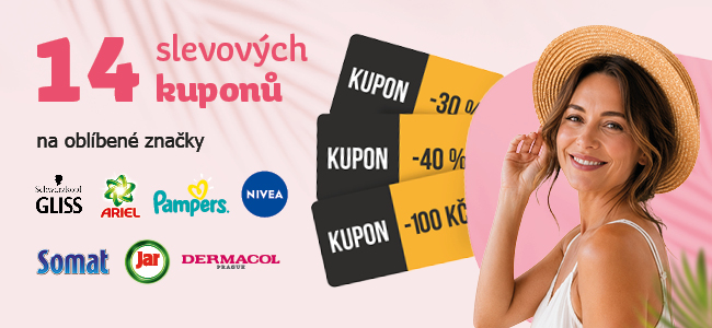 14 slevových kuponů