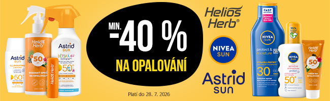 Akce na opalovací přípravky