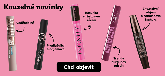 Řasenky novinky