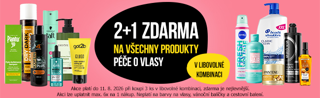 2+1 zdarma na vlasovou péči